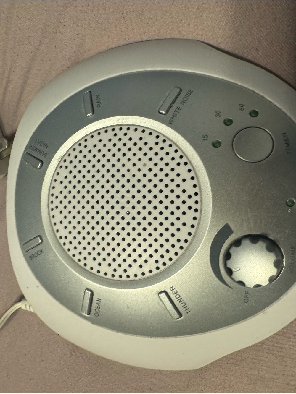 HoMedics SoundSpa Sound Machine - 6 Sounds,Timer, Ultimate Baby Saver! - Picture 5 of 5